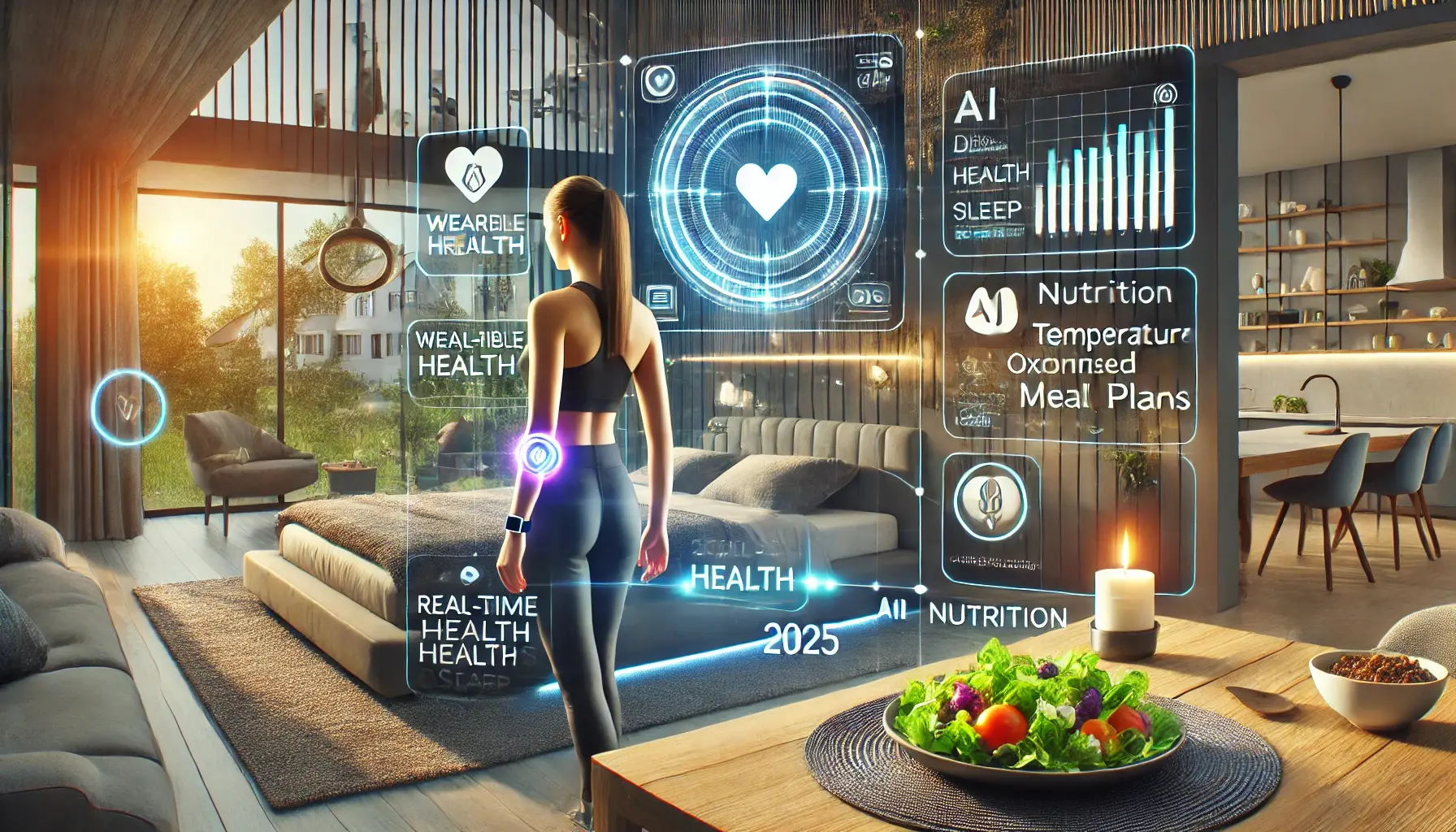 Health Trends 2025: Wearable health tracker & AI nutrition app